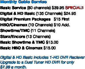 Monthly Cable Service